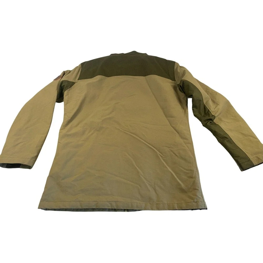 Burton Durable Goods Mens Small Frontier Hooded Parka Olive Sherpa Lined Ripstop